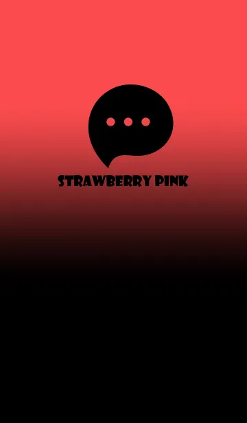 [LINE着せ替え] Black & Strawberry Pink Theme V3 (JP)の画像1