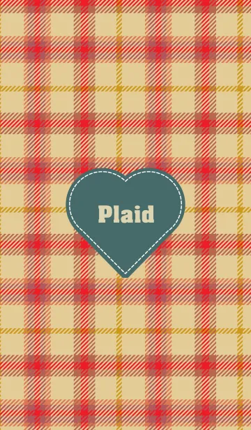 [LINE着せ替え] plaid & Heart 22の画像1