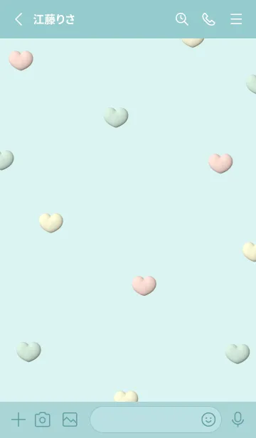 [LINE着せ替え] Cute Cute Little Heart New 17の画像2