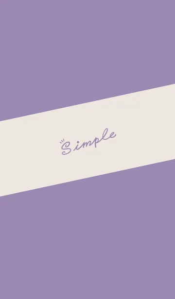 [LINE着せ替え] Simple Lines J-Purple (Be1)の画像1