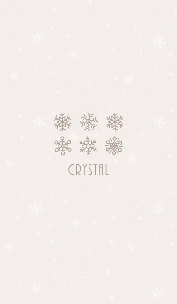 [LINE着せ替え] 結晶1<ベージュ>の画像1