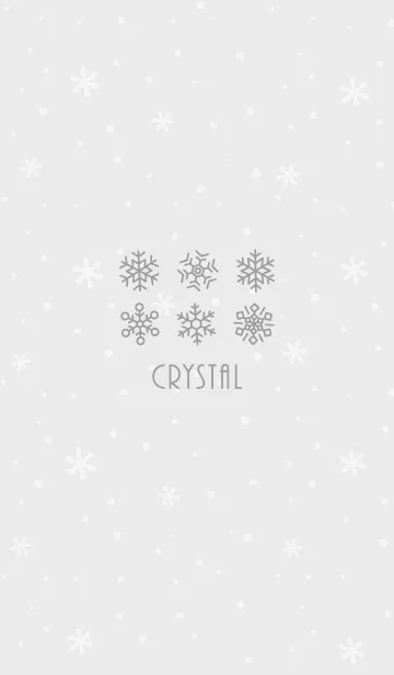 [LINE着せ替え] 結晶1<グレー>の画像1