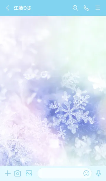 [LINE着せ替え] 雪の結晶 #Lights 18の画像2