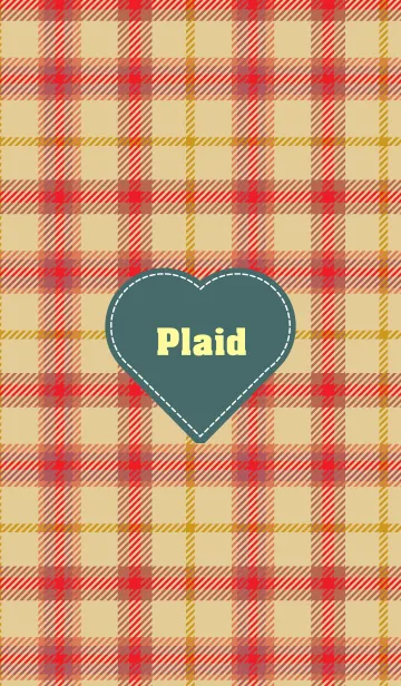 [LINE着せ替え] plaid & Heart 23の画像1