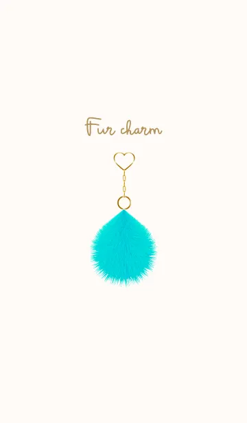 [LINE着せ替え] Fur charm blue 6の画像1