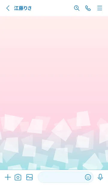 [LINE着せ替え] グラデーション 四角16の画像2