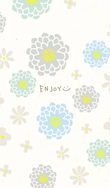 [LINE着せ替え] 和紙に花11の画像1