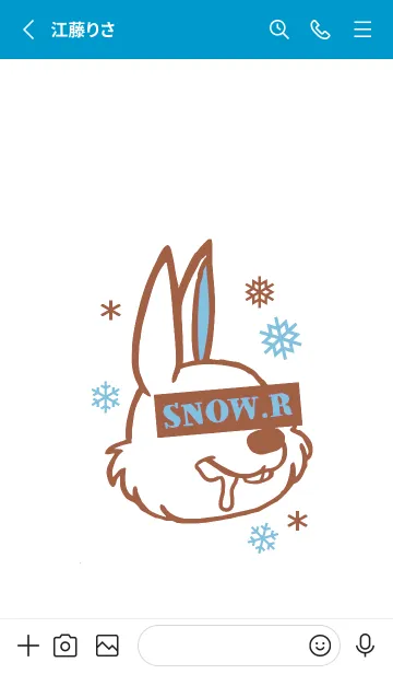 [LINE着せ替え] スノー ラビット _32の画像2