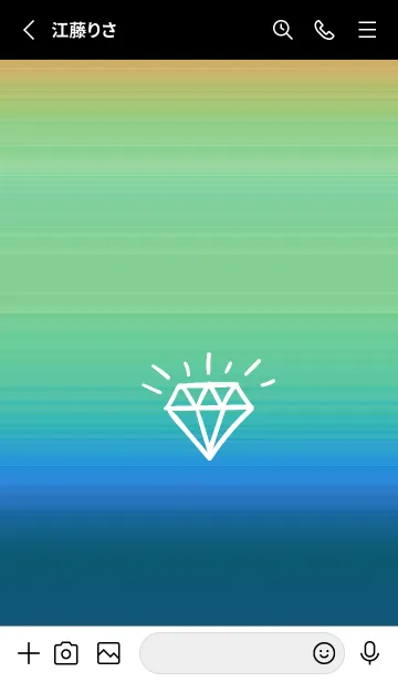 [LINE着せ替え] グラデーション ダイアモンド  190の画像2