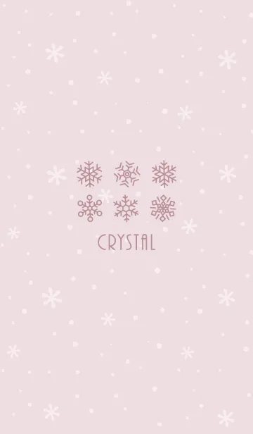 [LINE着せ替え] 結晶2<ピンク>の画像1