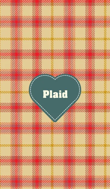 [LINE着せ替え] plaid & Heart 24の画像1