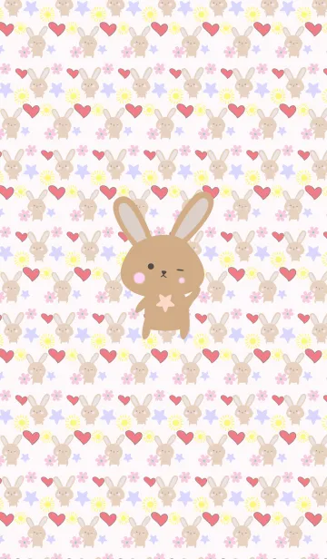 [LINE着せ替え] Lots of rabbits 2の画像1