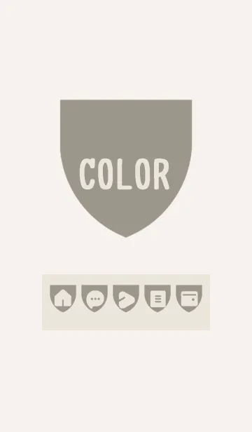 [LINE着せ替え] beige color X11の画像1