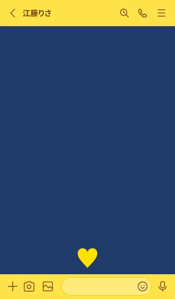 [LINE着せ替え] YELLOW HEART - 20 -の画像2