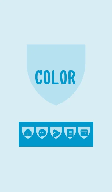 [LINE着せ替え] blue color X12の画像1