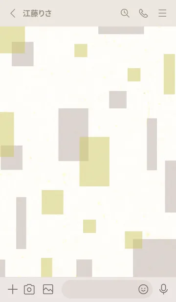 [LINE着せ替え] 2色の四角23の画像2