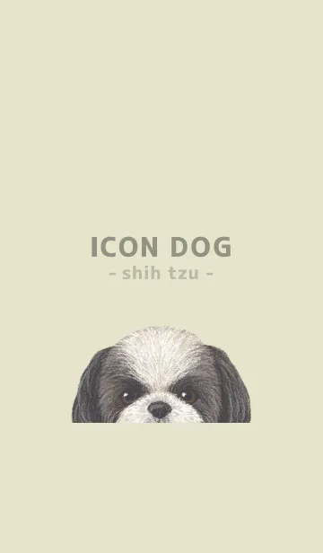 [LINE着せ替え] ICON DOG - シーズー - PASTEL YE/01の画像1