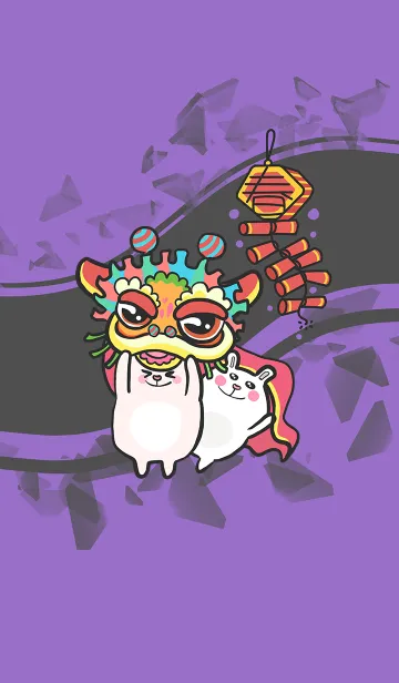 [LINE着せ替え] Lion Dance Tutu-Dark Gray (Pu1)の画像1