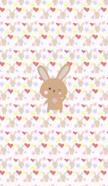 [LINE着せ替え] Lots of rabbits 3の画像1