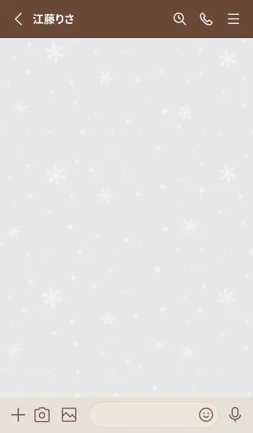 [LINE着せ替え] 結晶2<グレー>の画像2