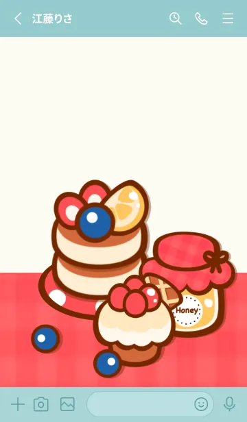 [LINE着せ替え] Little sweet pancakeの画像2