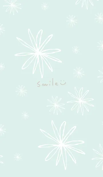 [LINE着せ替え] 白い線の花15の画像1