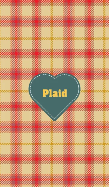 [LINE着せ替え] plaid & Heart 25の画像1