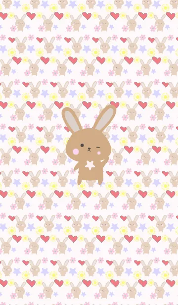 [LINE着せ替え] Lots of rabbits 4の画像1