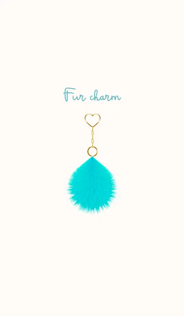[LINE着せ替え] Fur charm blue 8の画像1