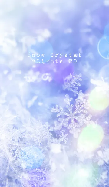 [LINE着せ替え] 雪の結晶 #Lights 20の画像1