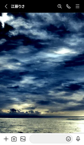 [LINE着せ替え] 夜の月 月の海 #DlX_31。の画像2