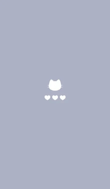 [LINE着せ替え] ねことハート(くすみ1-06)の画像1