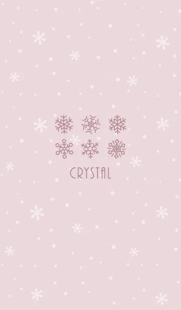 [LINE着せ替え] 結晶3<ピンク>の画像1