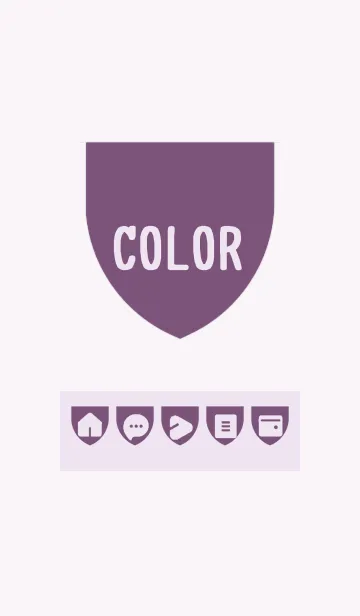 [LINE着せ替え] purple color X13の画像1