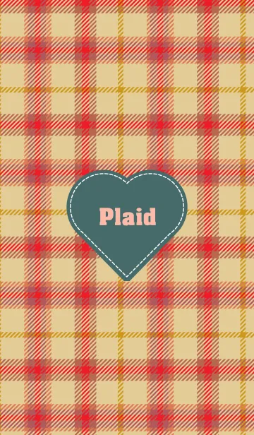 [LINE着せ替え] plaid & Heart 26の画像1