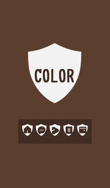 [LINE着せ替え] brown color Y11の画像1