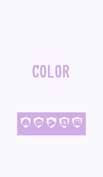 [LINE着せ替え] purple color Y12の画像1