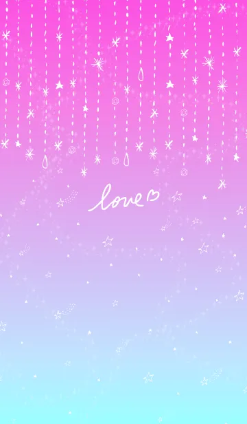 [LINE着せ替え] グラデーション 星 舞う26の画像1