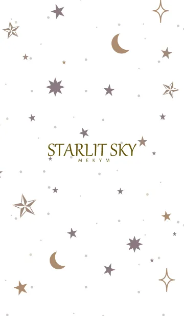 [LINE着せ替え] STARLIT SKY-WHITE 26の画像1
