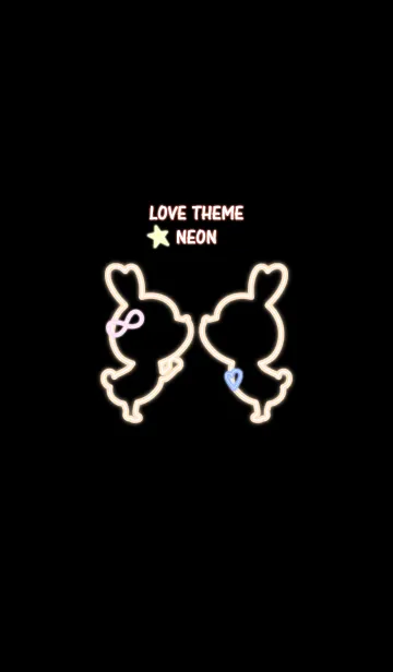 [LINE着せ替え] LOVE THEME NEON 23の画像1