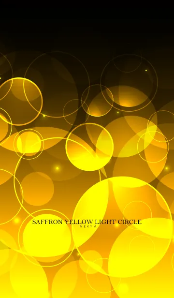 [LINE着せ替え] SAFFRON YELLOW LIGHT CIRCLEの画像1
