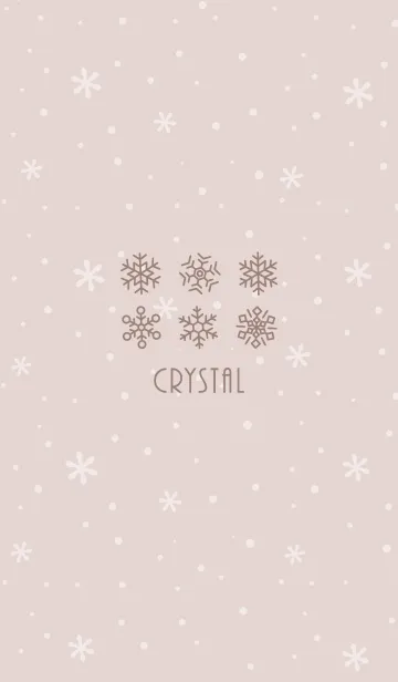 [LINE着せ替え] 結晶3<ブラウン>の画像1