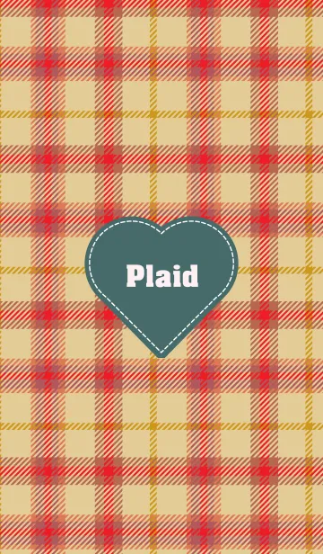 [LINE着せ替え] plaid & Heart 27の画像1