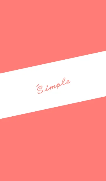 [LINE着せ替え] Simple Lines J-Red (Re3)の画像1