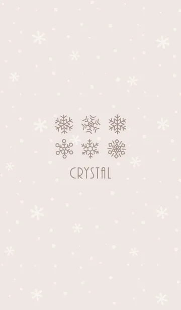 [LINE着せ替え] 結晶3<ベージュ>の画像1