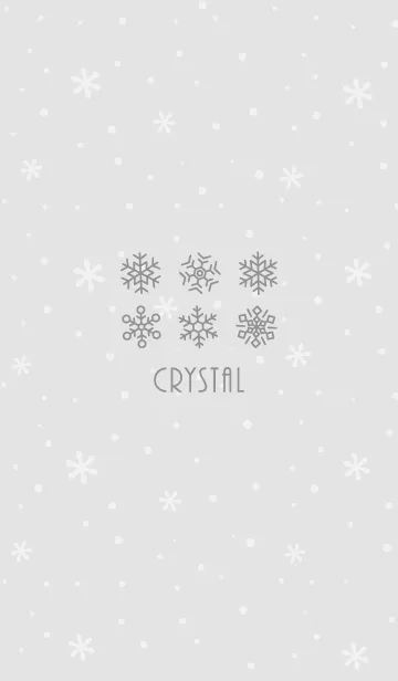 [LINE着せ替え] 結晶3<グレー>の画像1