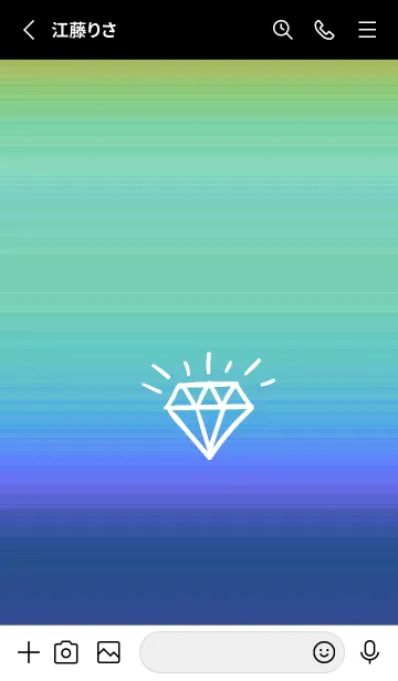 [LINE着せ替え] グラデーション ダイアモンド  191の画像2