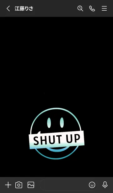 [LINE着せ替え] スマイル グラデーション 196の画像2