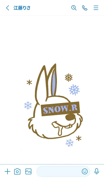 [LINE着せ替え] スノー ラビット _33の画像2