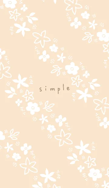 [LINE着せ替え] 白い花々 斜め19の画像1